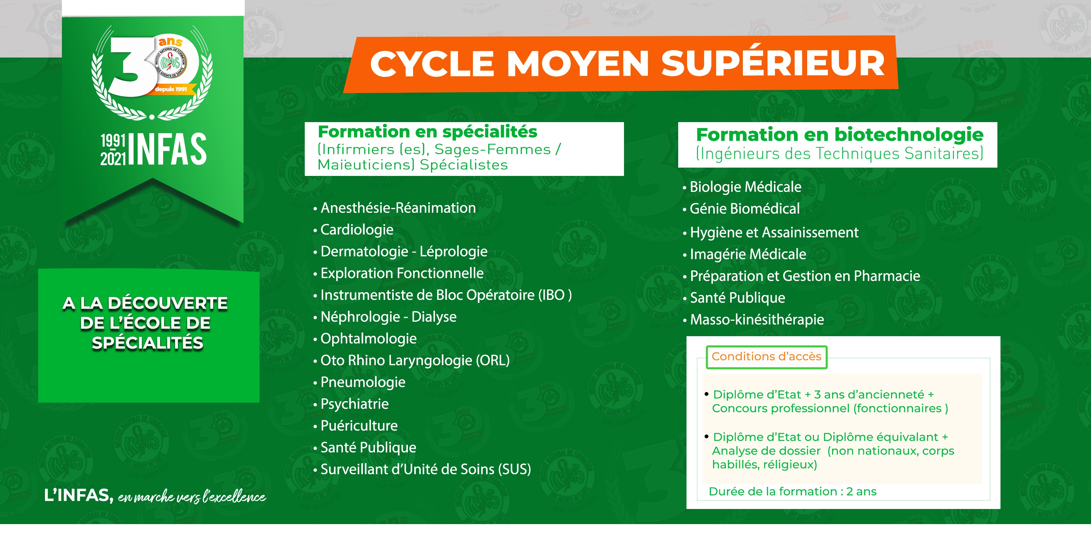 DECOUVERTE DES SPECIALITES